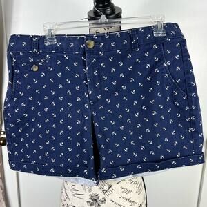 Dockers Blue and white anchor patterned shorts with pockets